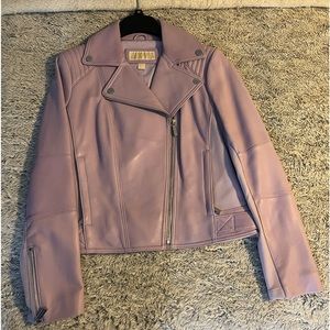 Michael Kors Leather Motto Jacket